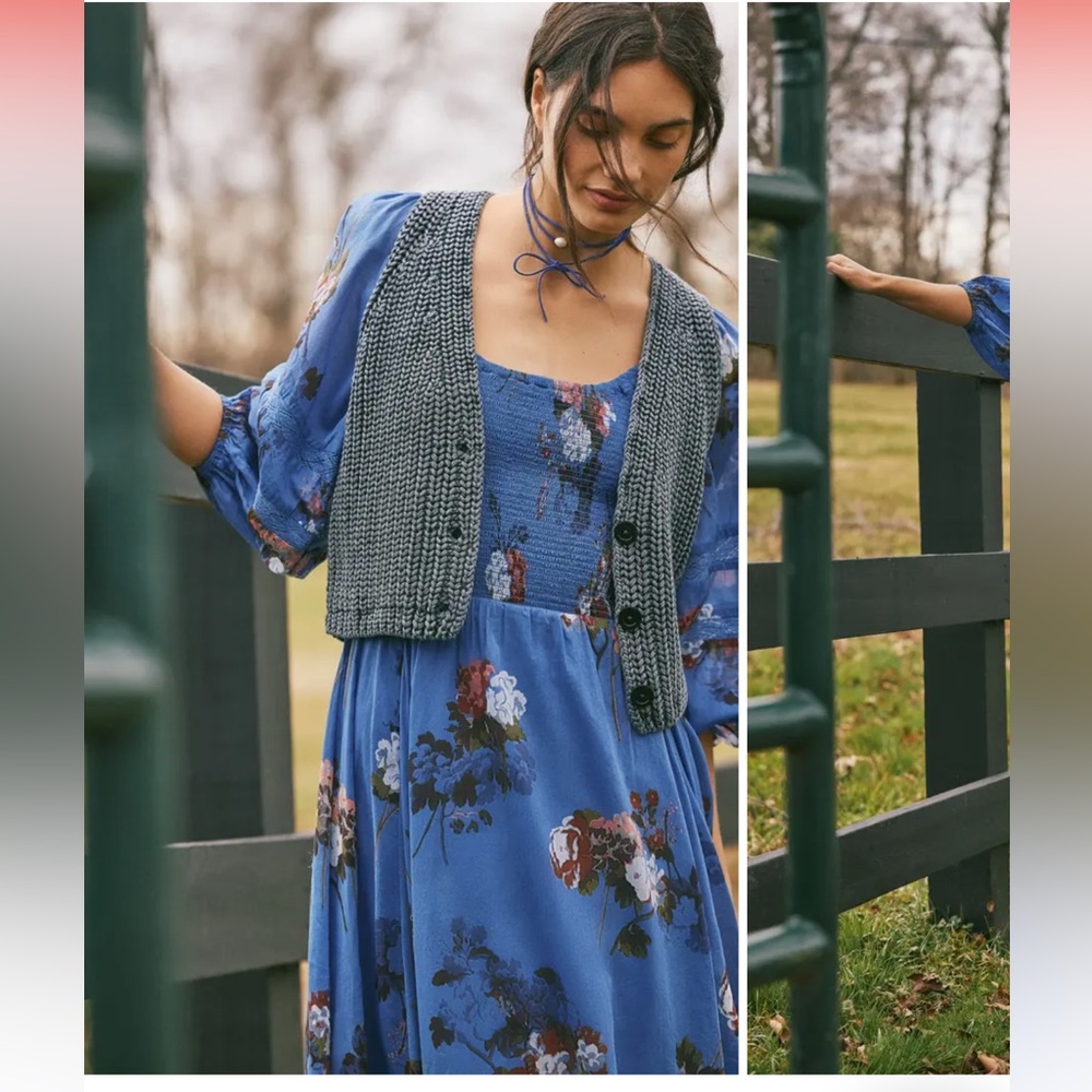 NWT FREE PEOPLE Morning Glory Maxi Dress - Picture 5 of 13